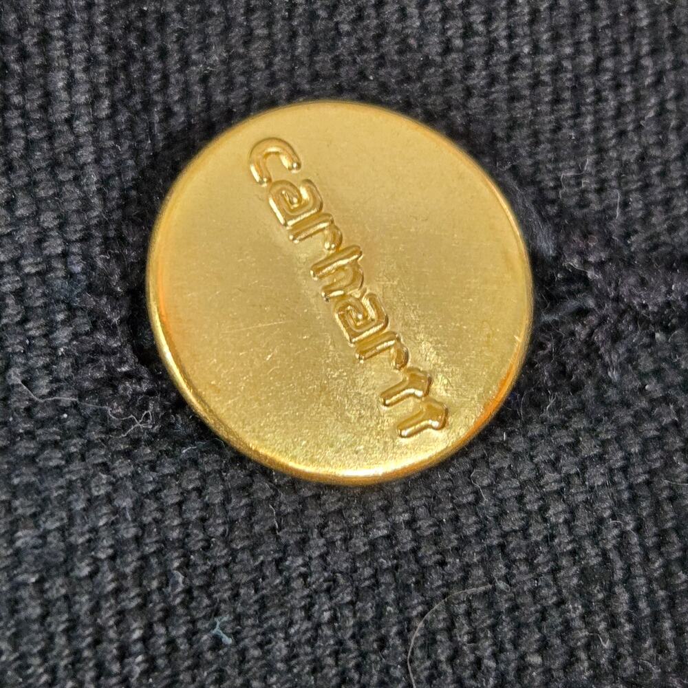 VTG Carhartt Black Double Knee Carpenter Pants Original Loose Fit USA 33x32 NEW - Picture 3 of 15